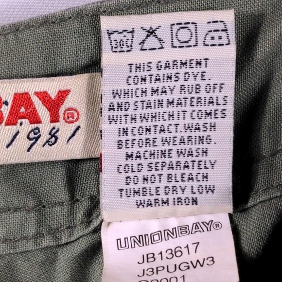 Unionbay Womens 7 Cargo Shorts Cotton Olive Green Longline Utility Y2K Gorpcore - Picture 7 of 9